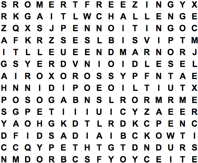 word search puzzle