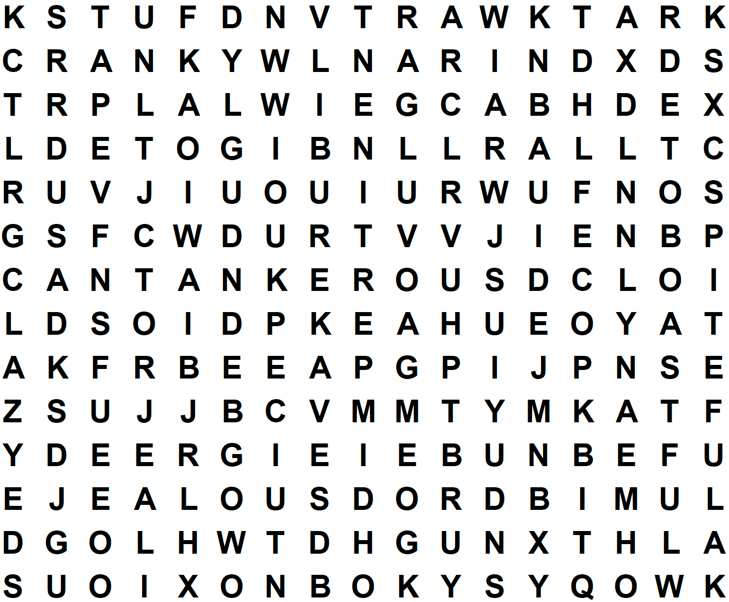 word search puzzle