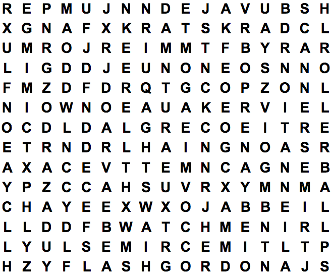 word search puzzle