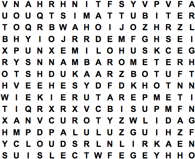 word search puzzle