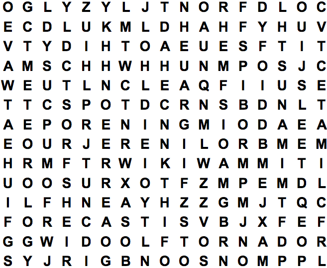 word search puzzle