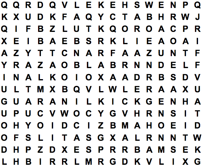 word search puzzle