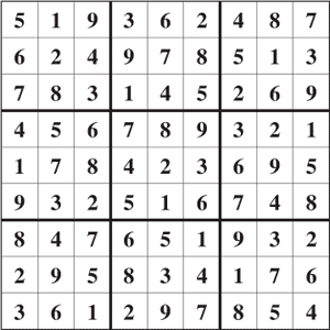 Sudoku gratuito online. imprimir Sudoku #100.