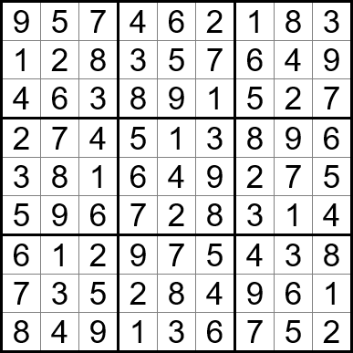 Free Printable Easy Sudoku with the Answer #2393