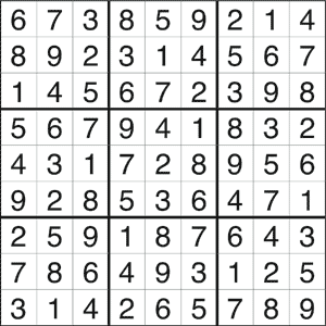 Free online Sudoku. Print Sudoku #638.