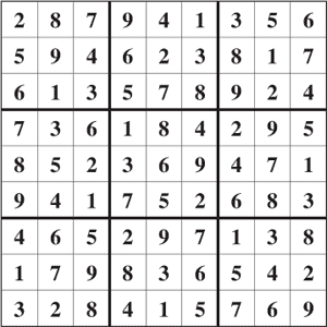 Sudoku gratuito online. imprimir Sudoku #100.