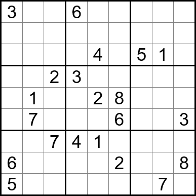 Free Printable Hard Sudoku with the Answer #11827