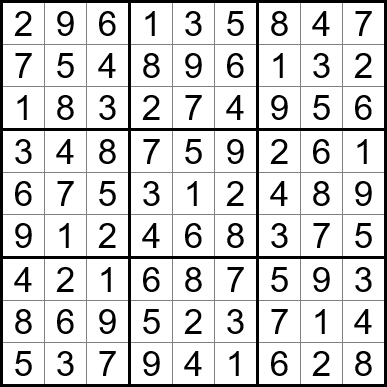 Free Printable Easy Sudoku with the Answer #33