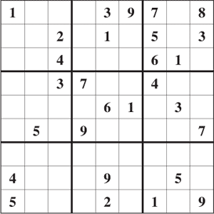 Free Printable Hard Sudoku with the Answer #11827