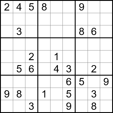 Free Printable Hard Sudoku with the Answer #14739