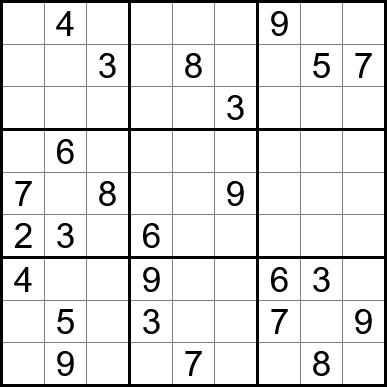Sample Website Simple One Sudoku #1691 and #1692 (Hard) - Free Printable Puzzles | Puzzles.ca