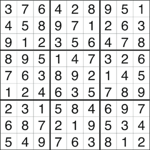 Sudoku gratuito online. imprimir Sudoku #956.