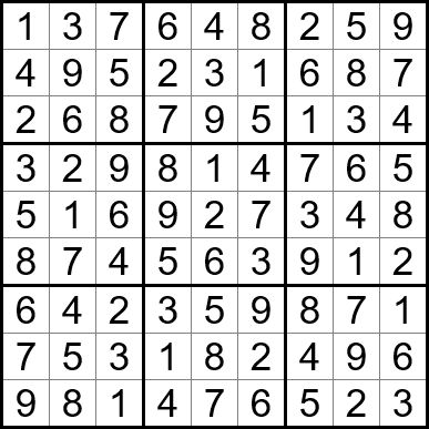 Free Printable Hard Sudoku with the Answer #11827