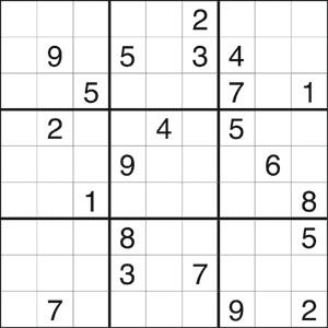 Sudoku 6,047 easy, Life and style