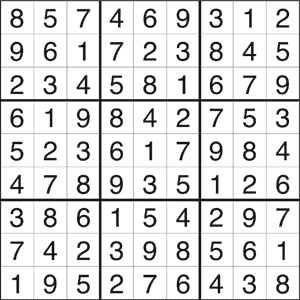 Jogo Sudoku Fácil Com Resposta Para Imprimir. Jogo Nº 459.