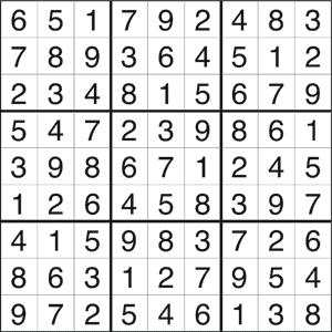 Free online Sudoku. Print Sudoku #743.