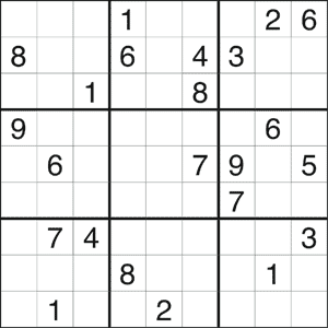Sudoku gratuito online. imprimir Sudoku #768.