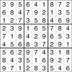 Free Printable Medium Sudoku with the Answer #5269