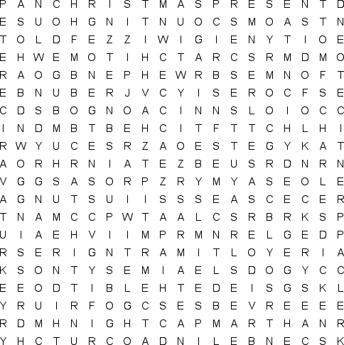 word search puzzle