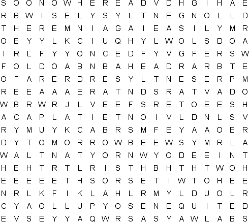 word search puzzle