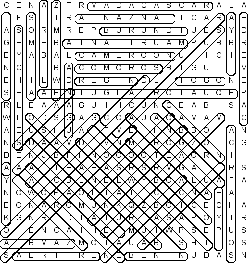 word search puzzle solution