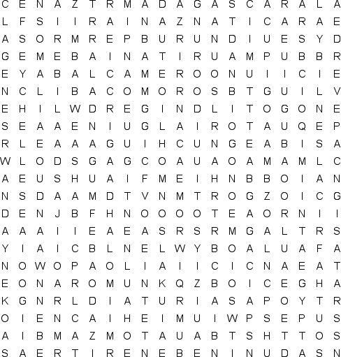 word search puzzle