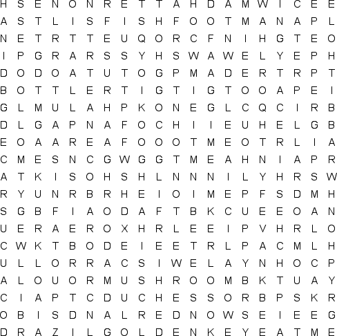 word search puzzle