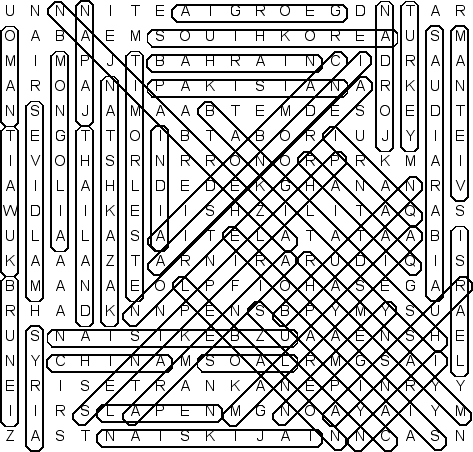 word search puzzle solution