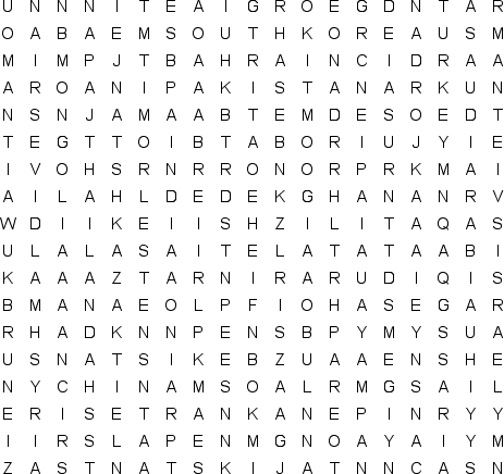 word search puzzle