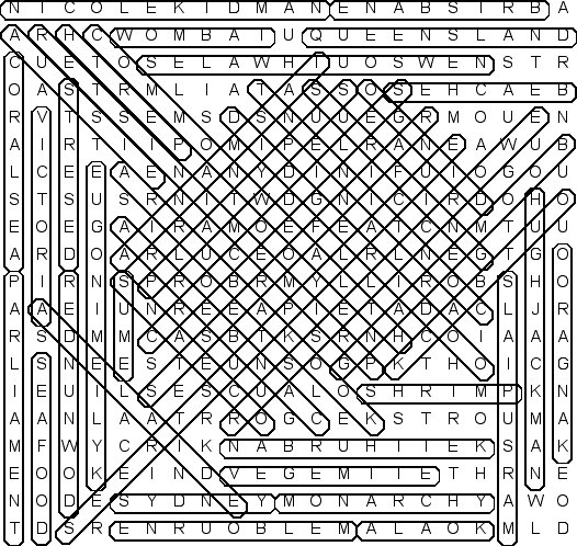 word search puzzle solution