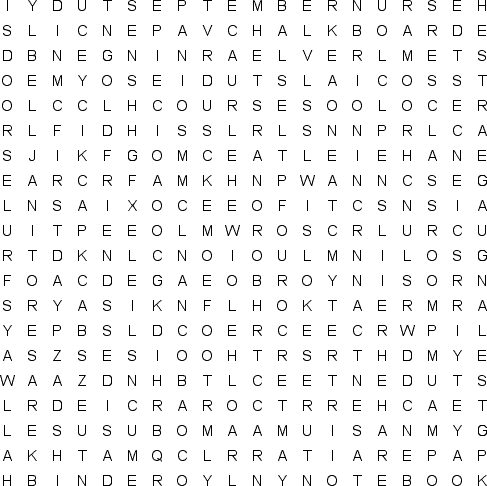 word search puzzle