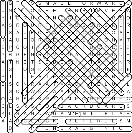 word search puzzle solution