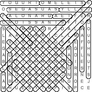 word search puzzle solution