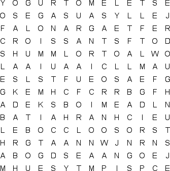 word search puzzle