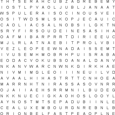 word search puzzle