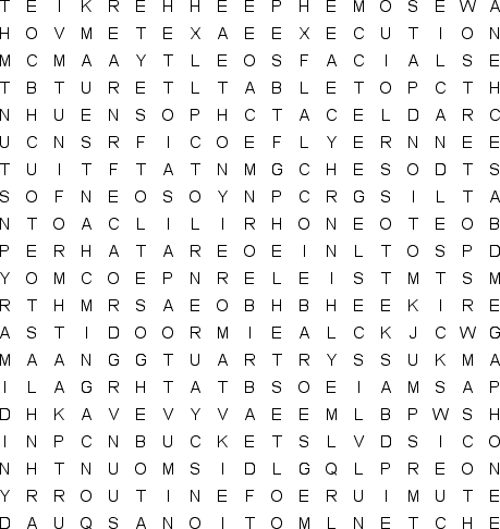 word search puzzle