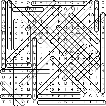 word search puzzle solution