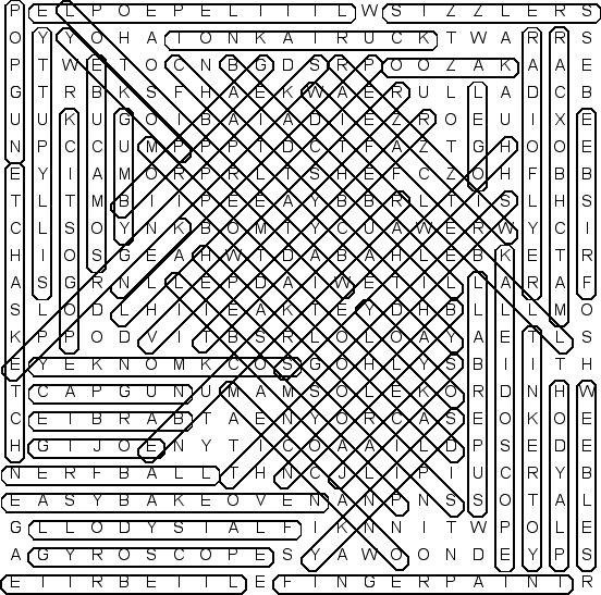 word search puzzle solution