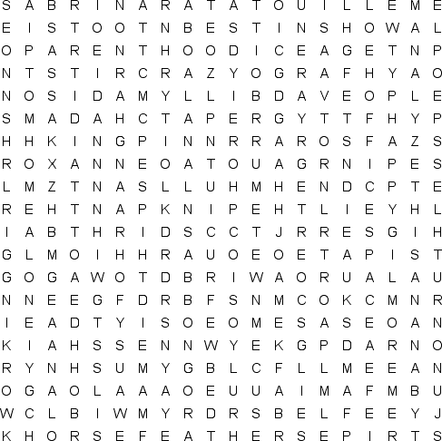 word search puzzle