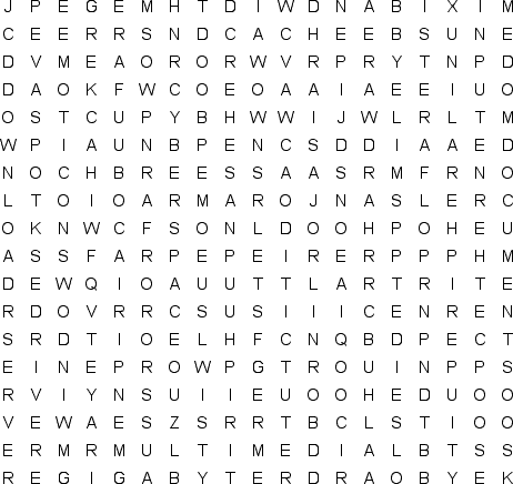 word search puzzle