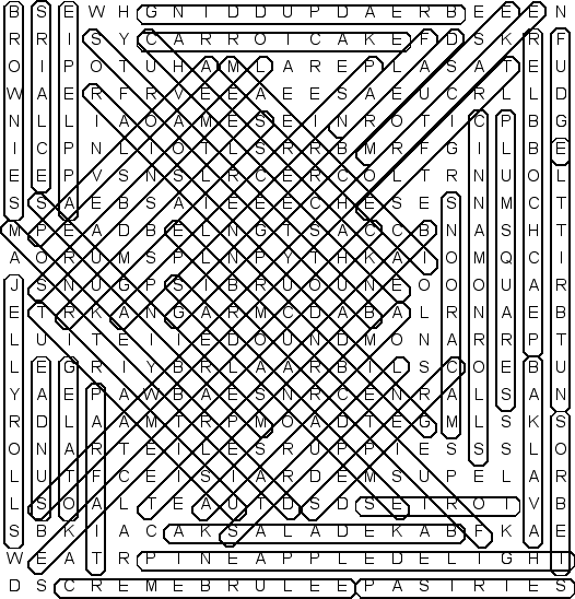 word search puzzle solution