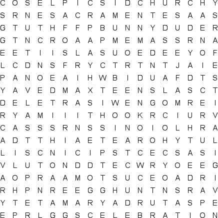 Easter word search puzzle