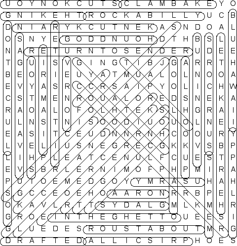 word search puzzle solution