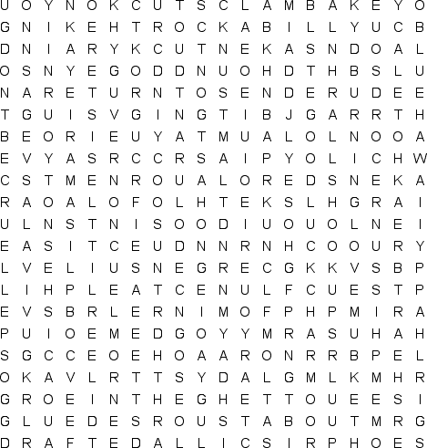 word search puzzle