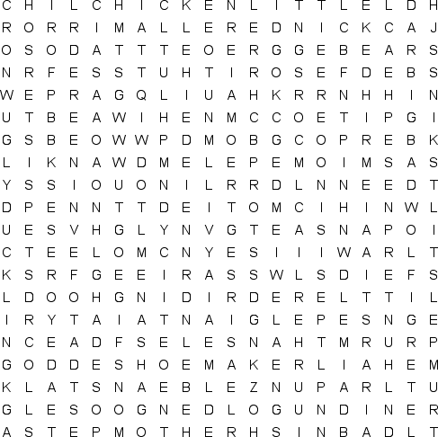 word search puzzle