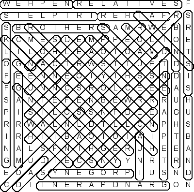 word search puzzle solution