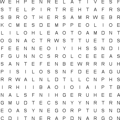 word search puzzle