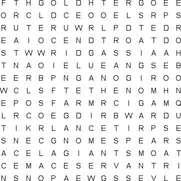 word search puzzle