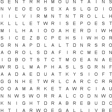 word search puzzle