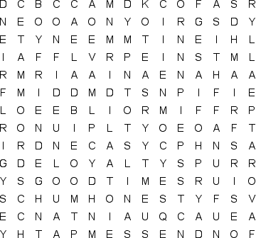 word search puzzle